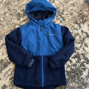 Eddie Bauer Kids Two-Tone Blue Raincoat